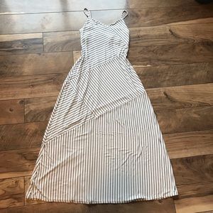 COPY - ANN TAYLOR black and white striped maxi